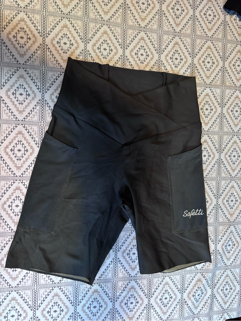 Women's Black High-Rise Bike Shorts